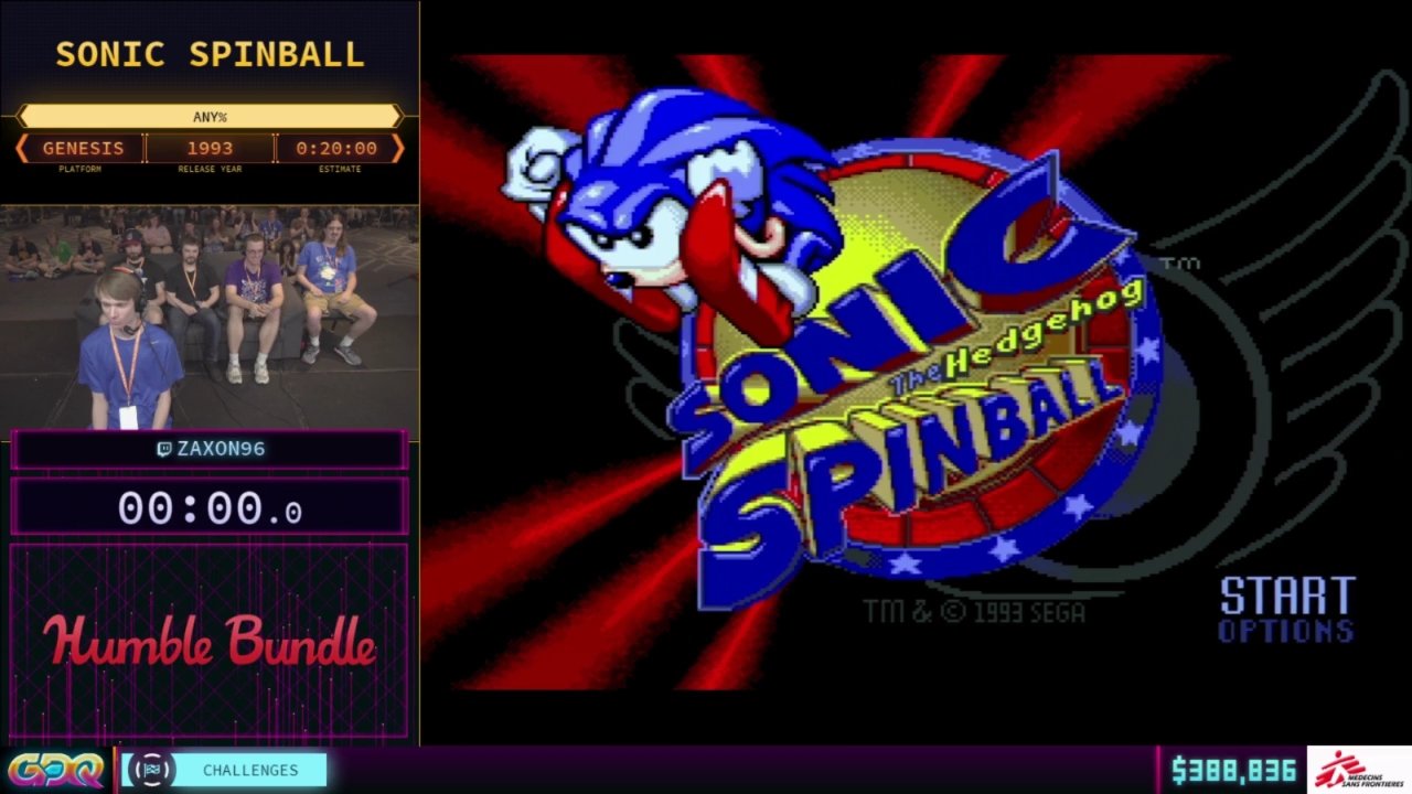 Sonic Spinball SGDQ 2018